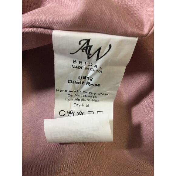 AW BRIDAL 12 L dusty rose Caesar mother of the bride formal gala maxi dress b43 - Picture 9 of 9